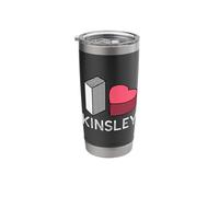 I Love Kinsley Personalized First Name Kinsley Stainless Steel Insulated Tumbler