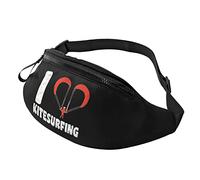 I Love Kiteboarding Casual Fanny Pack Men's and Women's Leisure Sports Waist Bag Sports Day Exercise Gift