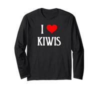 I Love Kiwis I Heart Kiwis New Zealand Flightless Bird Lover Long Sleeve T-Shirt
