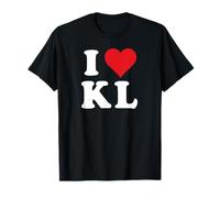 I Love KL Initials I Heart K.L. First Last Name K L T-Shirt
