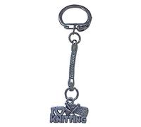 I Love Knitting Keyring
