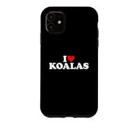 I Love Koalas, I Heart Koalas Case for iPhone 11