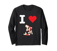 I Love Koi Fish Japanese Carp Symbol Harmony Fortune Success Long Sleeve T-Shirt