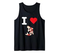 I Love Koi Fish Japanese Carp Symbol Harmony Fortune Success Tank Top
