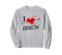 I Love Krakow Poland Polish Heart Souvenir Sweatshirt