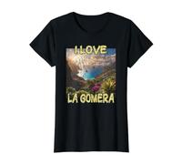 I Love La Gomera Value Graphic T-Shirt, Women, Black, L