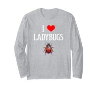 I Love Ladybugs I Heart Ladybugs Beetle Bug Entomologist Long Sleeve T-Shirt