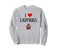I Love Ladybugs I Heart Ladybugs Beetle Bug Entomologist Sweatshirt