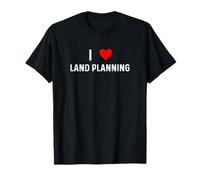 I Love Land Planning - Heart City Urban Design Planner Plan T-Shirt