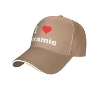 I Love Laramie Men Women Flat Brim Baseball Caps Uv Protection Trucker Hats Casual Snapback Cap for Summer Outdoor Sports
