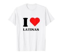 I Love Latinas I Heart Latinas Y2k Red Heart T-Shirt