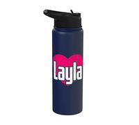 I Love Layla Cute First Name I Heart Layla Stainless Steel Insulated Water Bottle