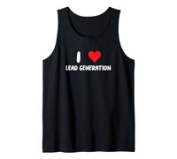 I Love Lead Generation - Heart - Sales Selling Sell Tech Tank Top