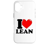 I love Lean funny fist name design Case for iPhone 16 Plus