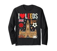 I Love Leeds United Kingdom Long Sleeve T-Shirt