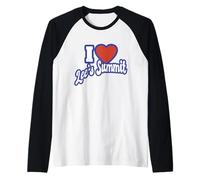 I Love Lee's Summit Missouri Raglan Baseball Tee