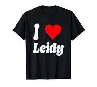 I Love Leidy Heart Name Design T-Shirt