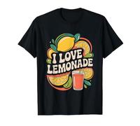 I Love Lemonade Refreshing Citrus Delight Value Graphic T-Shirt, Men, Black, S