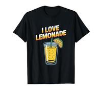 I Love Lemonade Summer Drink Fun Design Value Graphic T-Shirt, Men, Black, L