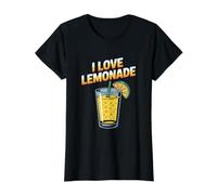 I Love Lemonade Summer Drink Fun Design Value Graphic T-Shirt, Women, Black, S