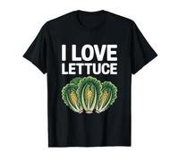I Love Lettuce Bold Statement Style Value Graphic T-Shirt