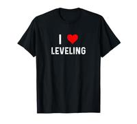 I Love Leveling - Heart Level Construction Worker Contrator T-Shirt