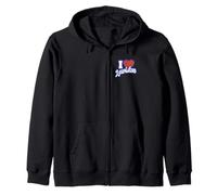 I Love Lewiston Maine Zip Hoodie