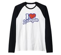 I Love Lexington Kentucky Raglan Baseball Tee