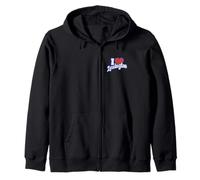 I Love Lexington Kentucky Zip Hoodie
