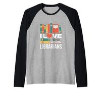 I Love Librarians Dewey Decimal Book Lover Raglan Baseball Tee
