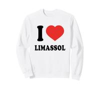 I Love Limassol Cyprus Red Heart Travel Souvenir Sweatshirt