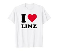I Love Linz Value Graphic T-Shirt, Men, White, L
