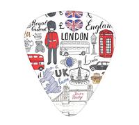 I Love London 12 Pack Guitar Picks Guitar Plectrums for Electric Acoustic Bass Guitarï¼ˆSpec 0.46 0.71 0.96mmï¼‰