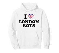 I Love London Boys Funny Y2K British UK Pullover Hoodie