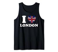 I Love London Men Women Kids Heart Union Jack Tank Top