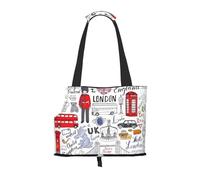 I Love London Patterned pet shoulder bag 26 * 34cm lightweight breathable travel pet bag weekend pet travel set