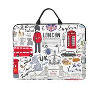 I Love London Print Laptop Sleeve Case14in Computer Cases for Pad Tablet, Briefcase Bag