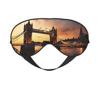 I Love London Print Sleeping Eye Cover Eyeshade for Men Women Plane Travel Nap Night Sleeping