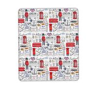 I Love London Printing Mouse Pads for Computers Laptop Mouse with Nonslip Rubber Base Keyboard Mat Desk Pad