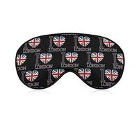 I Love London Sleep Mask Night Cover Eye for Women Men BlockLight for Airplane Travel Nap Adjustable Strap