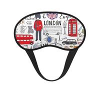 I Love London Sleeping Mask for Adults Blackout, Comfortable Eye Mask Blocking Light for Travel, Yoga