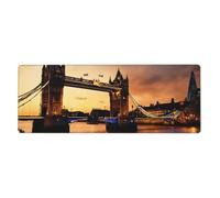 I Love London Washable Keyboard Mat Oversized Desk Pad for Easy Cleaning and Enhanced Workspace