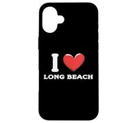 I Love Long Beach California Case for iPhone 16 Plus