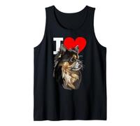 I Love Long Hair Chihuahua Dog Chiwawa Love Tank Top
