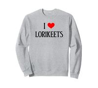 I Love Lorikeets I Heart Lorikeets Birdie lover Bird Watcher Sweatshirt