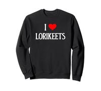 I Love Lorikeets I Heart Lorikeets Birdie lover Bird Watcher Sweatshirt