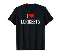 I Love Lorikeets I Heart Lorikeets Birdie Lover Bird Watcher T-Shirt