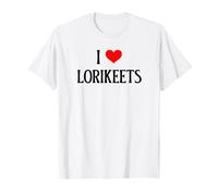 I Love Lorikeets I Heart Lorikeets Birdie Lover Bird Watcher T-Shirt