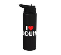 I Love Louis First Name I Heart Louis Stainless Steel Insulated Water Bottle