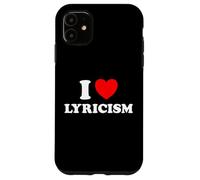 I Love Lyrics Fun Sing Freestyle Poetry Write Words Song Fan Case for iPhone 11